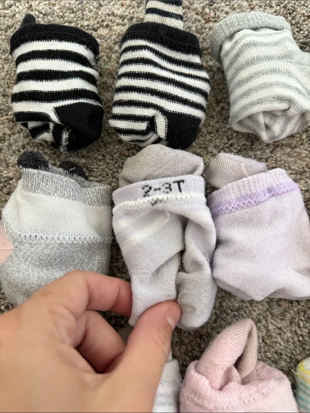 Cat and Jack Toddler Neutral & Pastel Mixed Socks - Assorted Colors 2T-4T